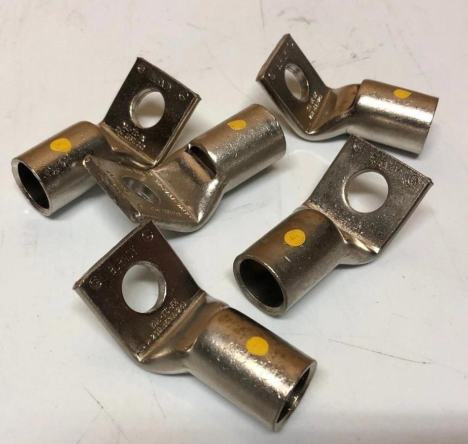 6 BURNDY 250 kcmil One Hole Hylug Code Conductor Standard Barrel Stainless Steel