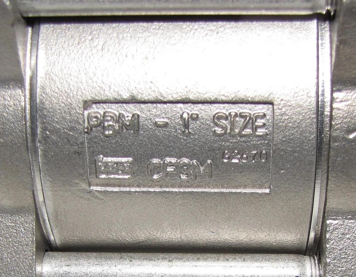 PBM SI-Series 316 Stainless Steel 1" Ball Valve 900 psi  *new*