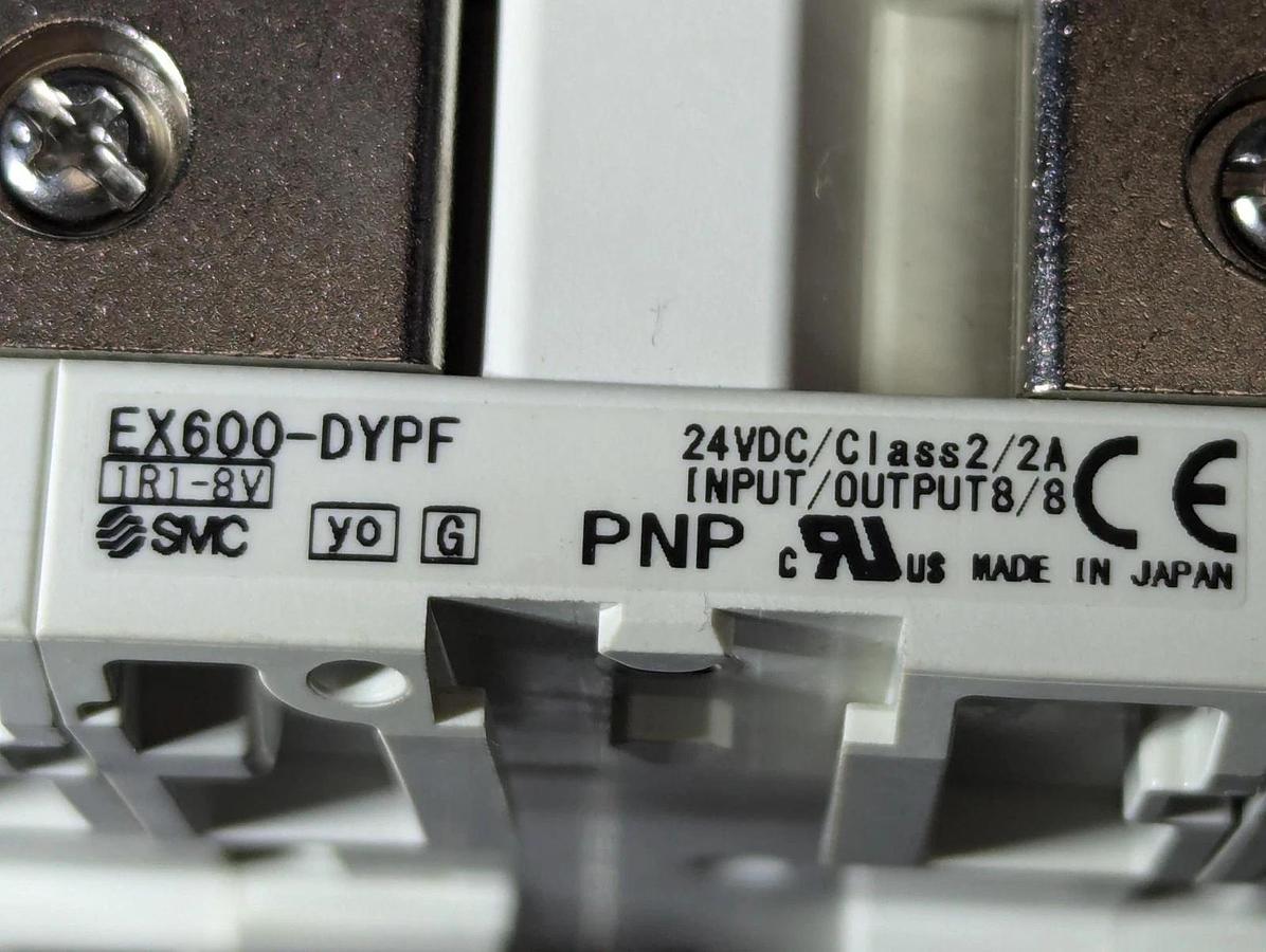 Used SMC Valve Assembly (4) Analog IN EX600-AXA , EX600-DYPF, EX600-DXPF,EX600-SPR1A