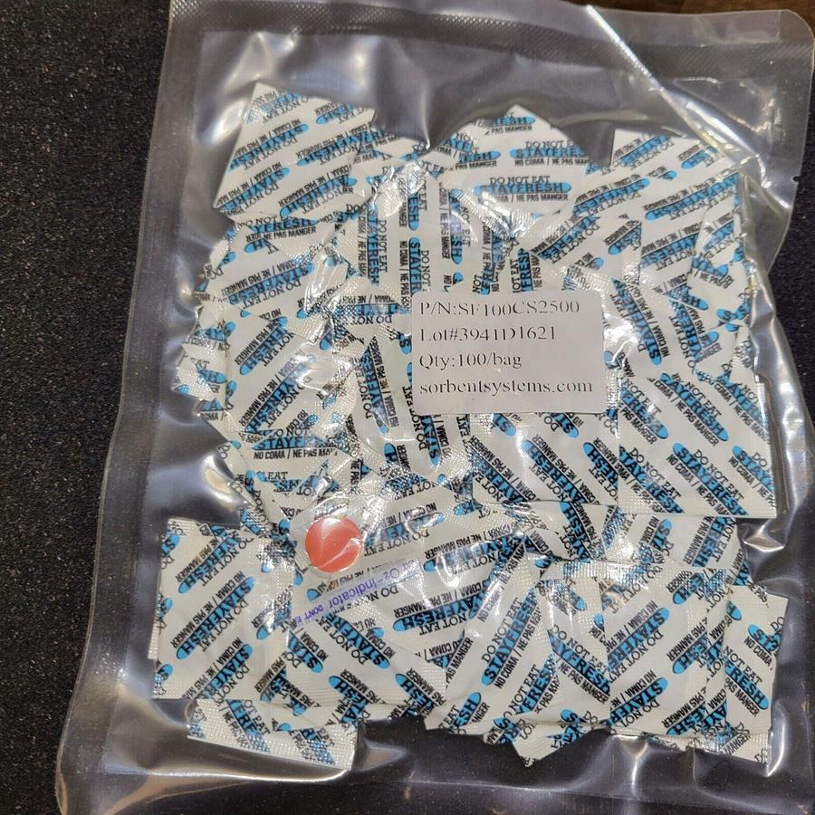 Stay Fresh 100cc Oxygen Absorber Sorbent Systems 100 pack