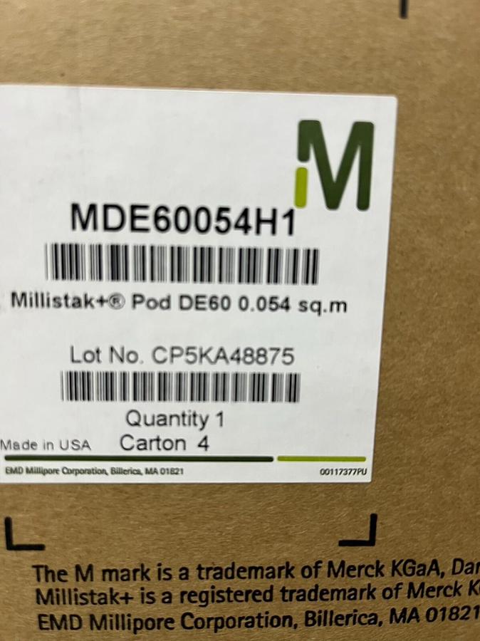 NEW Millipore Millistak+ Pod D0HC 1.1 sq.m Model MD0HC10FS1