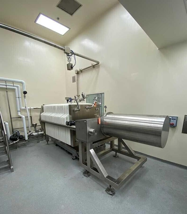 Used Eaton BECO INTEGRA PLATE 1000/3 EP, Stainless Steel Pharmaceutical Filter Press