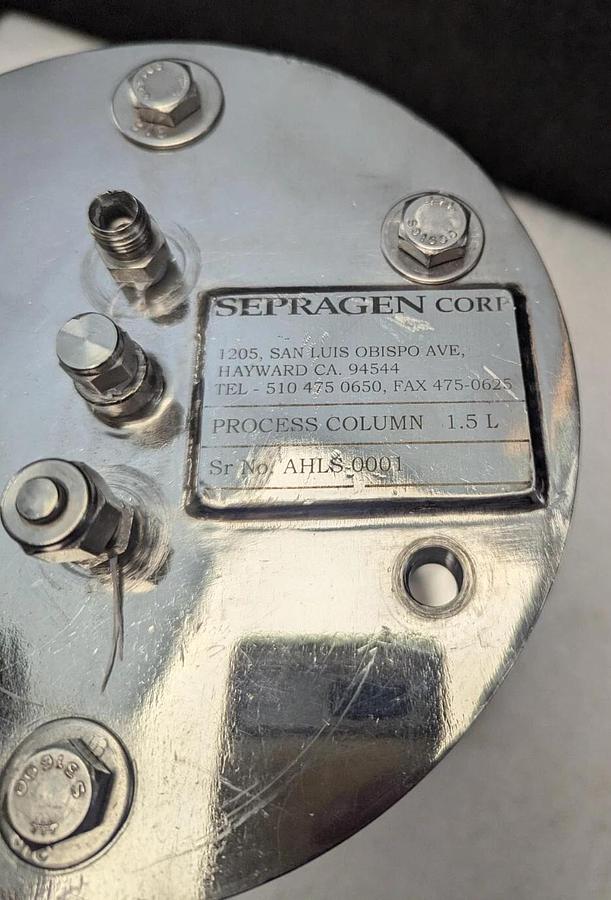 Used Sepragen Corp Process Columns 1.5L AHLS 0001
