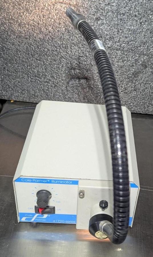 Used Cole-Parmer 41720 Series Fiber Optic Illuminator w/ Gooseneck Light