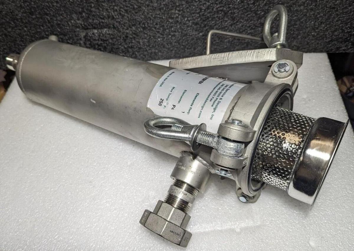 Used CSD Custom Service And Design 043L Stainless Steel Filter Vessel 12"