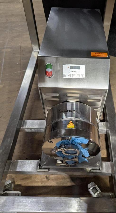 Used QuattroFlow QF44HT-ACUEGN-230 Diaphragm Pump On Stainless Steel Cart