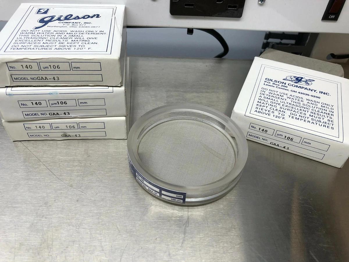 Gilson GAA-43,  3" Acrylic Frame Sieve, Stainless Mesh, No. 140 (106µm)