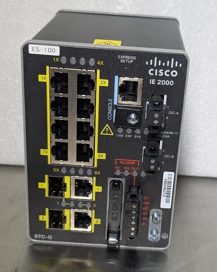 Used Cisco IE-2000 -8TC-G-B V01 Industrial Ethernet Switch