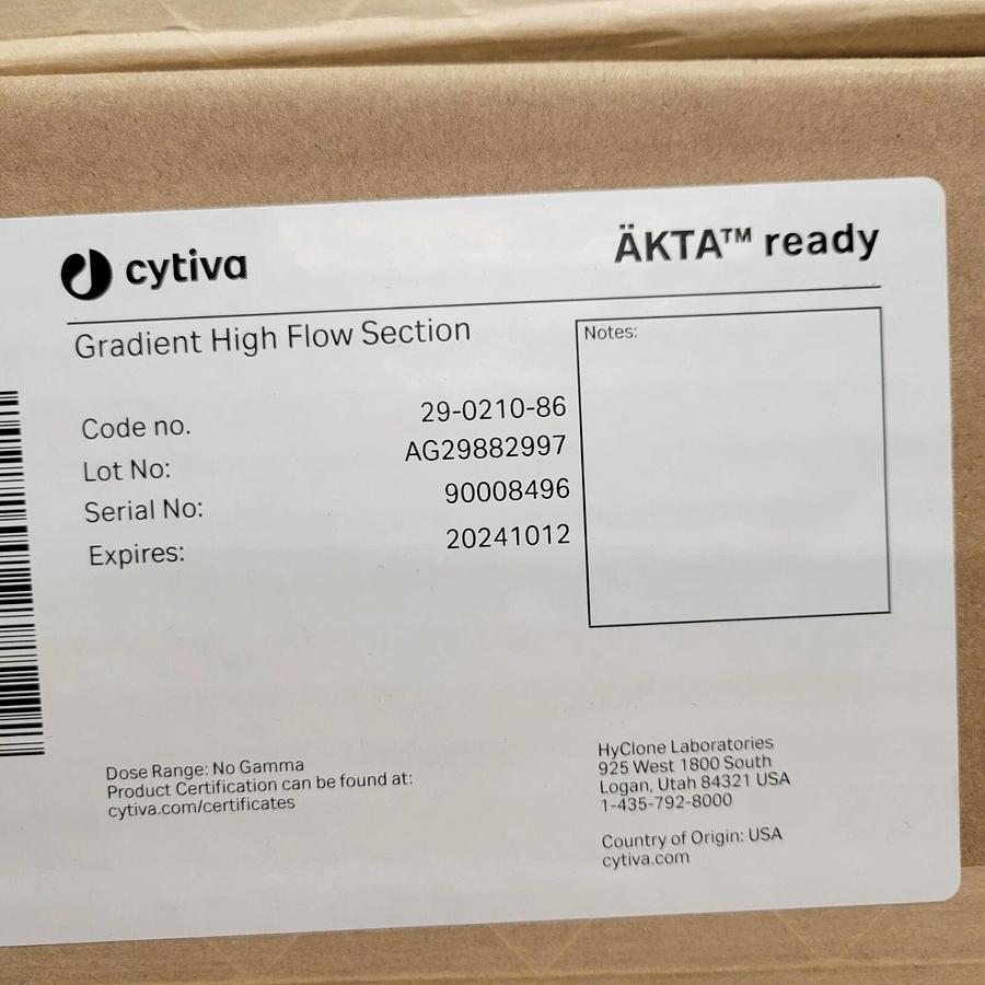 GE Cytiva  AKTA Ready Gradient High Flow Manifold/Section 29-0210-86