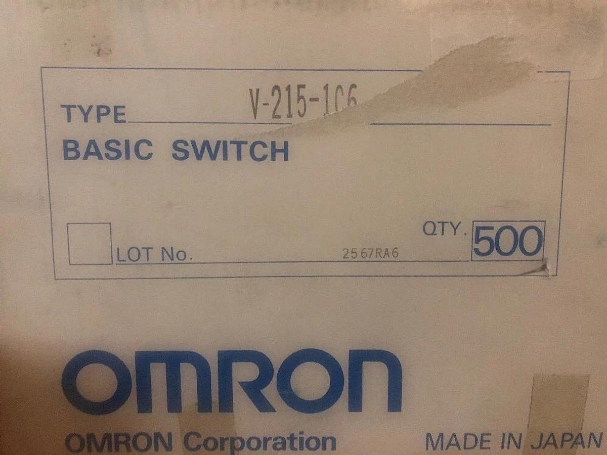 Used Omron Set Of 500 V-215-1C6 Switches