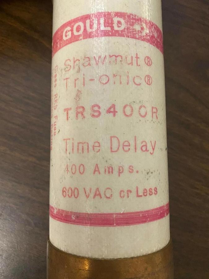 Used Trionic Gould Shawmut TRS400R Time Delay Fuse 400 A 600V