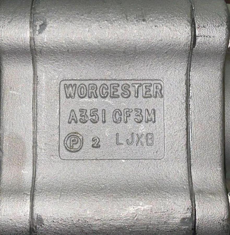 Used Flowserve Worcester Controls 1-1/2'' Ball Valve PWK4466RTXBO Butt Weld 400F