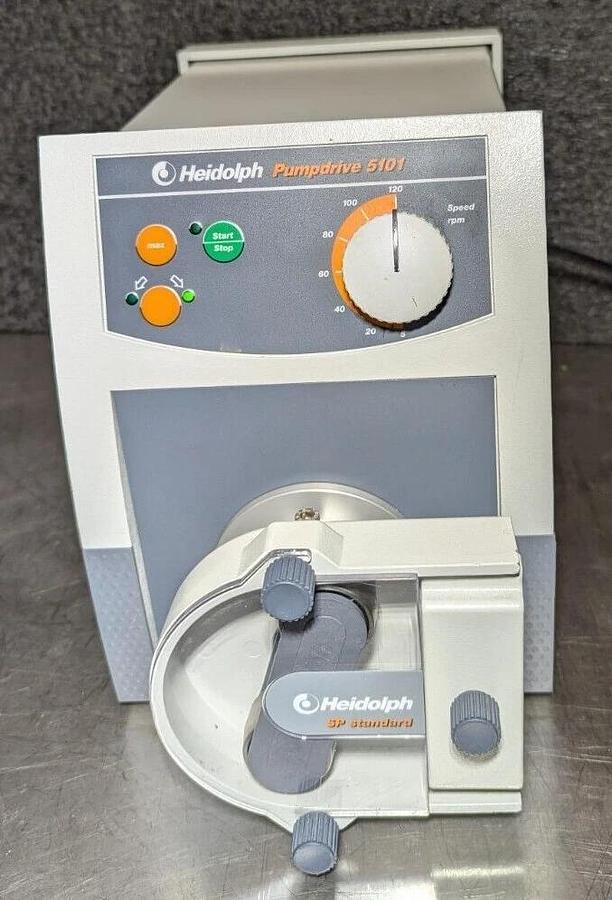 Used Heidolph Peristaltic Pump Drive  5101  Single-Channel Pump Head SP