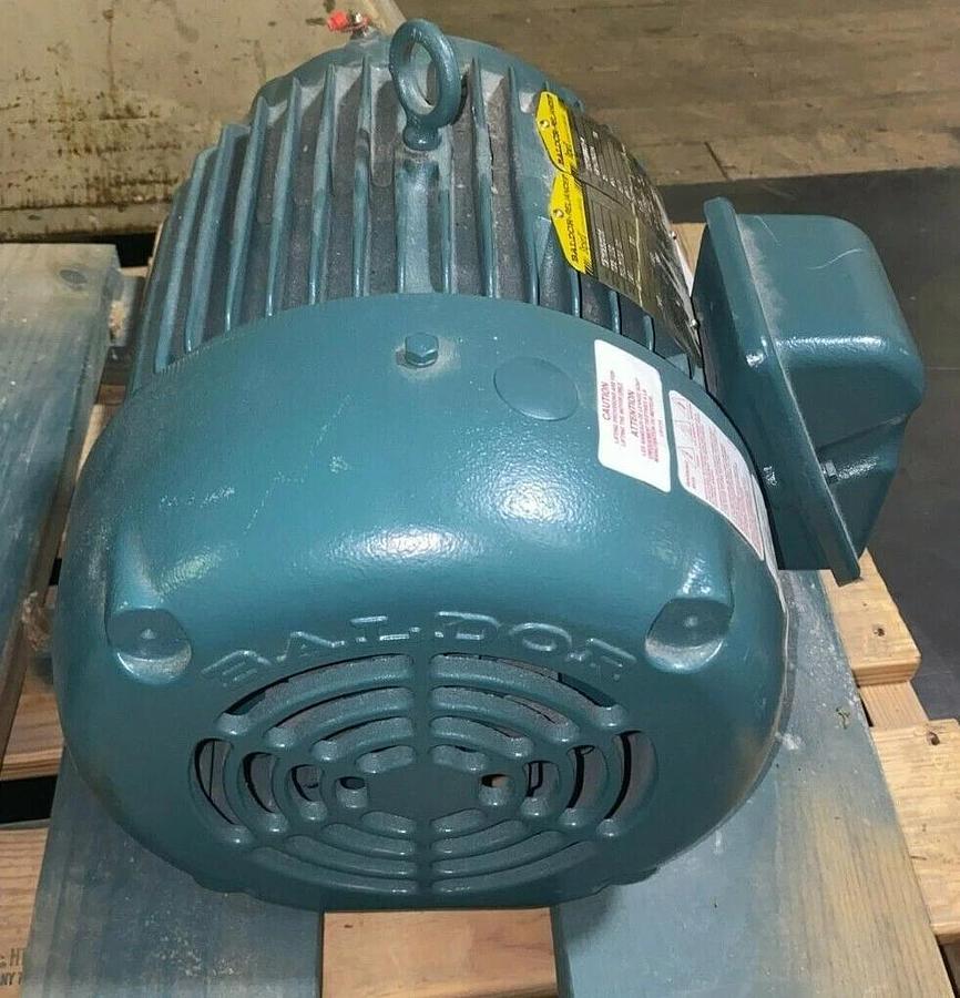 Used 10 HP Baldor Super-E Severe Duty 841XL  ECP83771T-4 Electric Motor 3450 RPM