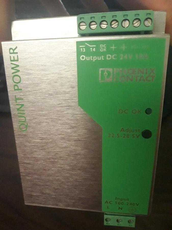 Used PHOENIX CONTACT QUINT-PS-100-240AC/24DC/10 POWER SUPPLY UNIT 2938604.