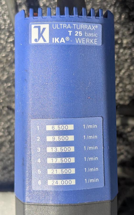 Used IKA T 25 Ultra-Turrax Homogenizer Disperser