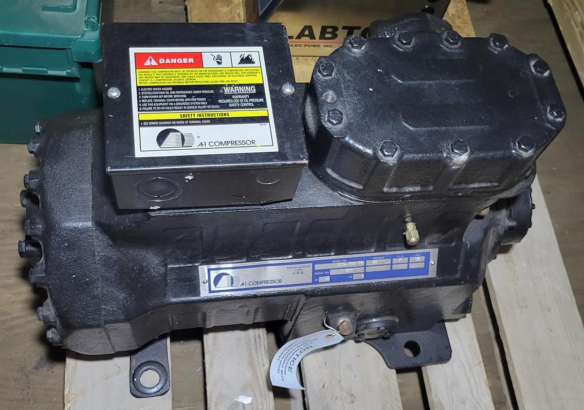 Refurbished Copeland 3DS3A-150E-TFD, 15 HP, 460V, 3 PH Semi-Hermetic (Discus) Compressor
