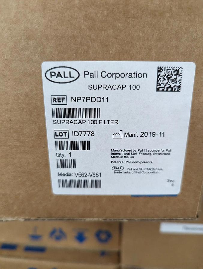 PALL Corporation Supracap 100 In-line Style Depth Filter Capsule NP7PDD11
