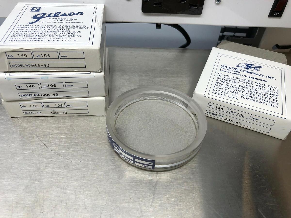 Gilson GAA-43,  3" Acrylic Frame Sieve, Stainless Mesh, No. 140 (106µm)