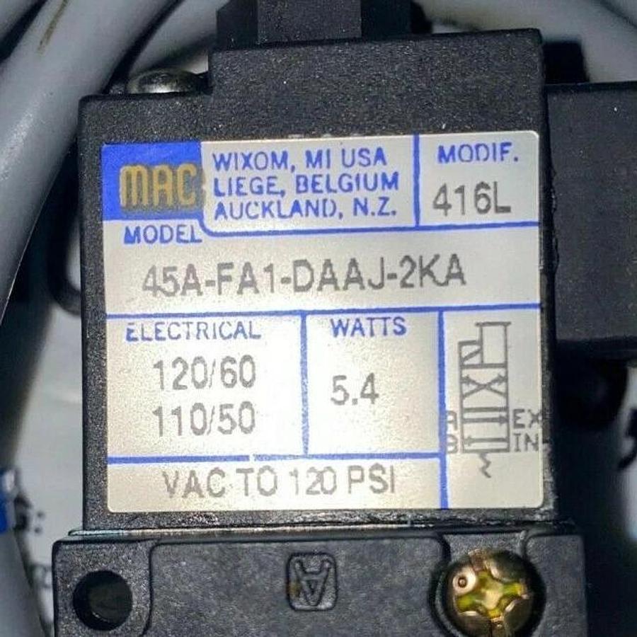 Mac Valves 45A-FA1-DAAJ-2KA Solenoid Valve 120/60 110/50 5.4 W