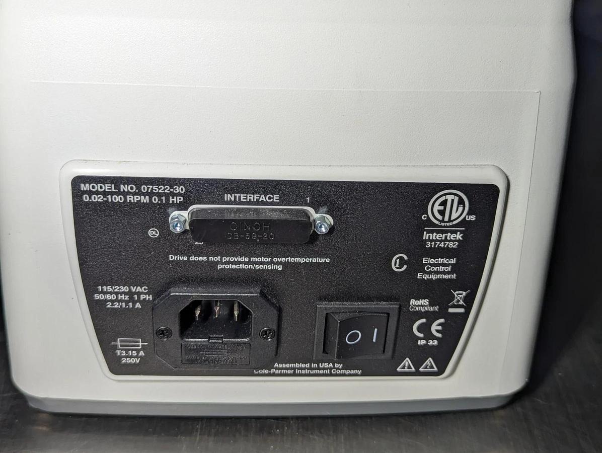 Masterflex L/S 07522-30 Peristaltic Pump w/ Multichannel Pump Head  7535-08