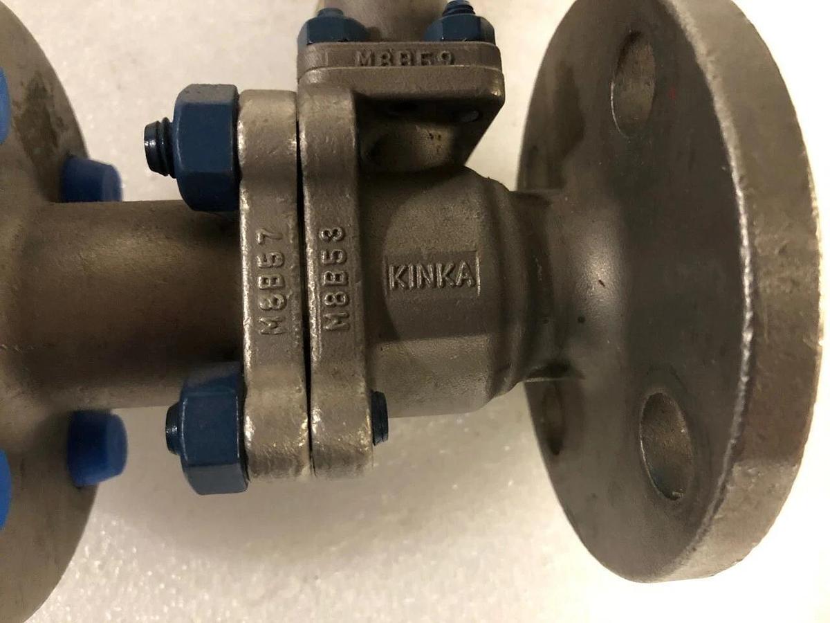 Kinka 1" Hastaloy ball valve class 150 flange, PTFE, 290 psi @ 100 F, D-1BRS-Z