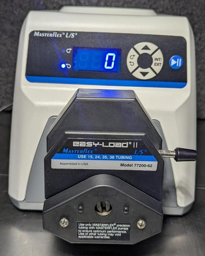Used Masterflex L/S 07528-10 Peristaltic Pump w/ Easy-Load II Pump Head 77200-62