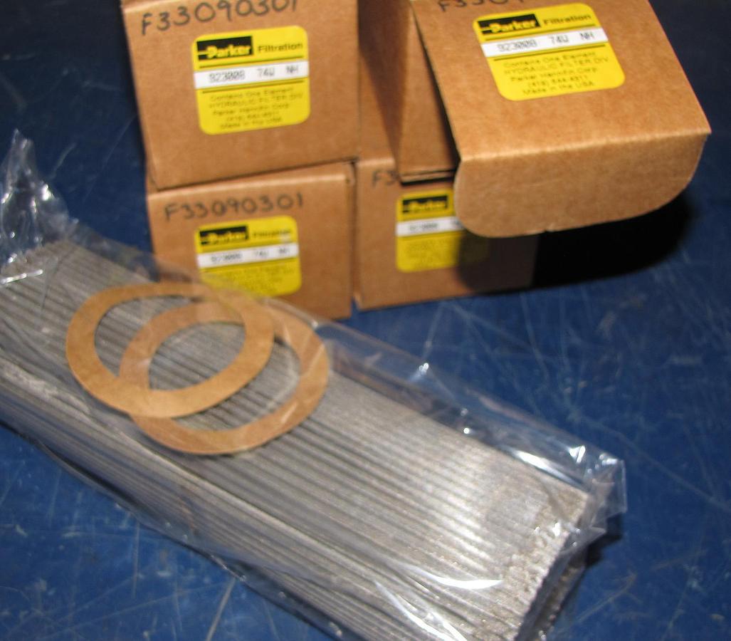 2 PARKER 923008 74W FILTER ELEMENT ( NEW IN BOX ) *new*