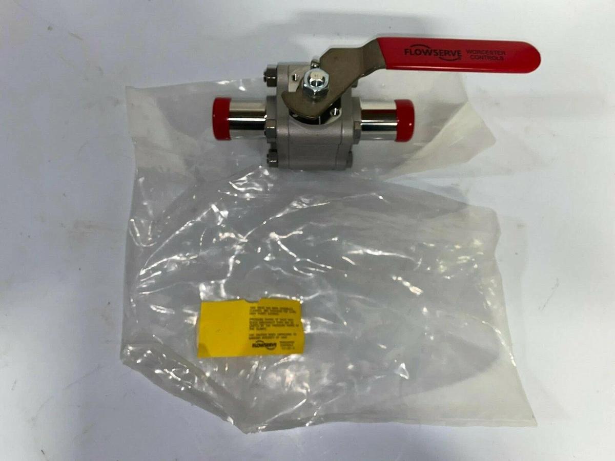 Used Flowserve Worcester Controls 1-1/2'' Ball Valve PWK4466RTXBO Butt Weld 400F