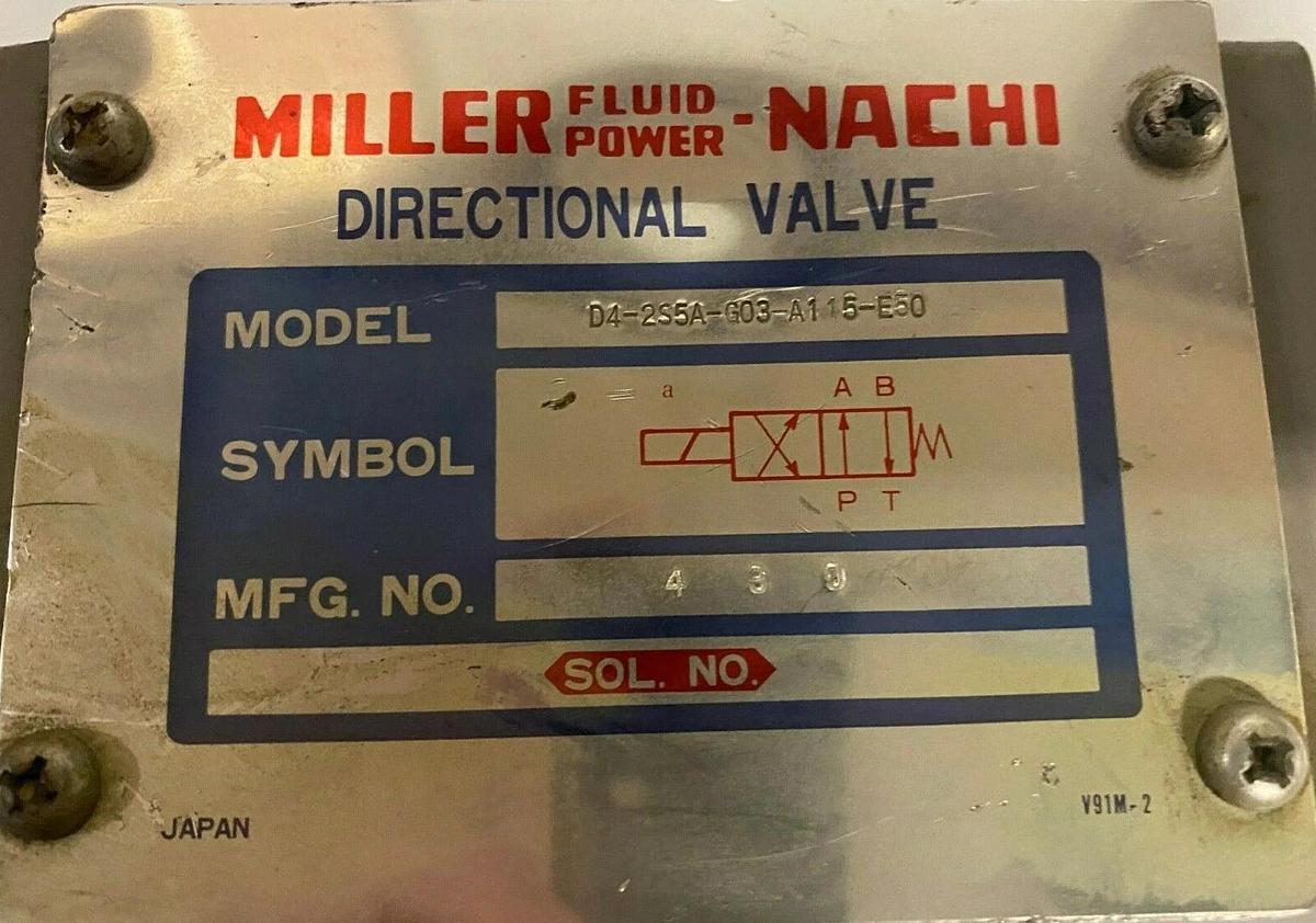 Miller/Nachi D4-2S5A-G03-A115-E50 Directional Valve