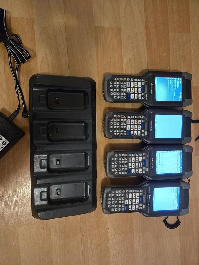 Used INTERMEC  BARCODE SCANNER CK60  W/BATTERY AND  POWER SUPPLY & INTERMEC AD5 DOCK