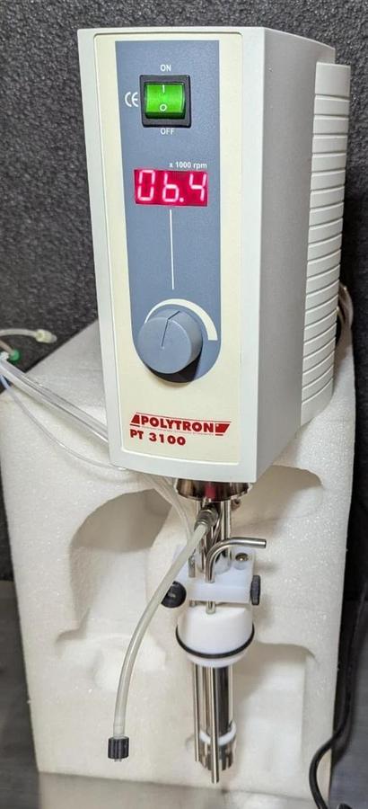 Used Kinematica Polytron PT-MR3100 Homogenizer w/Dispersing Aggregate PTDA3030-T-6060