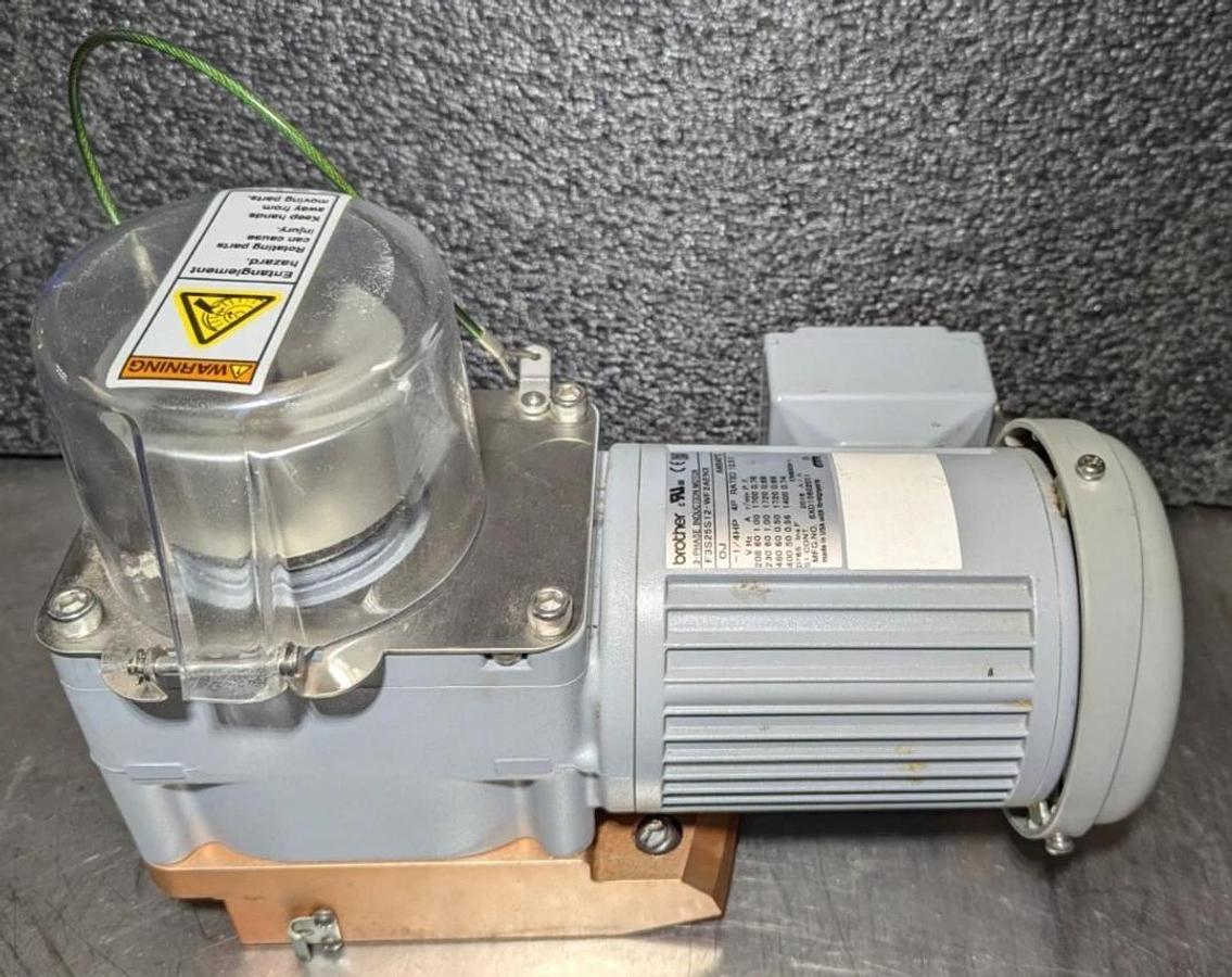 Used brother 3-Phase Mixer Motor F3S25S12-WF2AENX    1/4HP