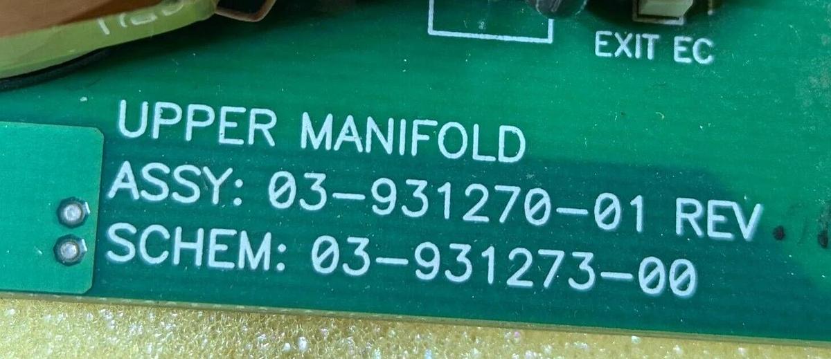 Varian Saturn 4000 Upper Manifold Analyzer  03-931270-01
