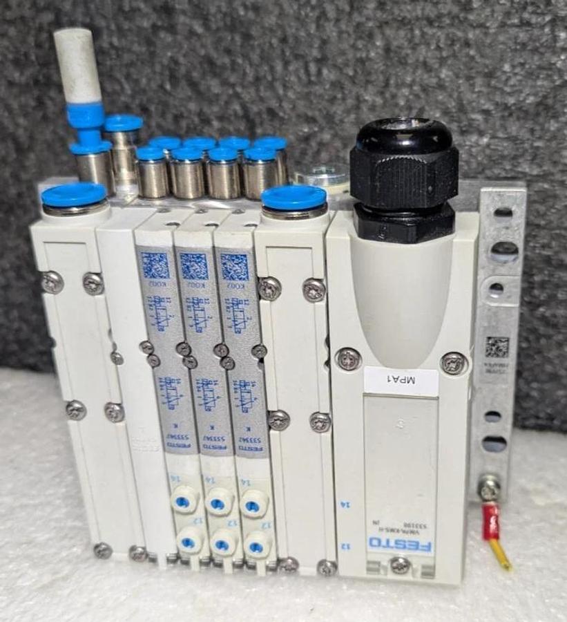 Used Festo VMPA-KMS-H  Manifold VMPA1-MPM-EMM-8 , i Valves  MPA-MPM-VI