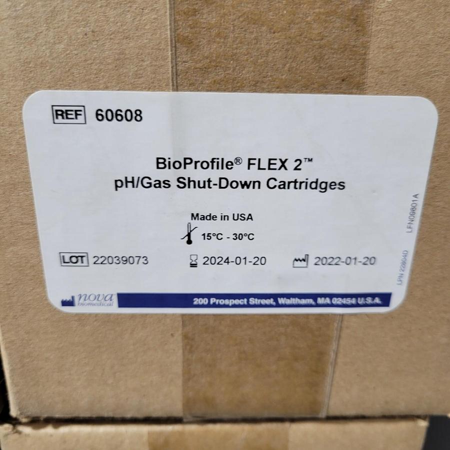 60608 Nova Biomedical BioProfile FLEX 2  pH/Gas shut-down Cartridges