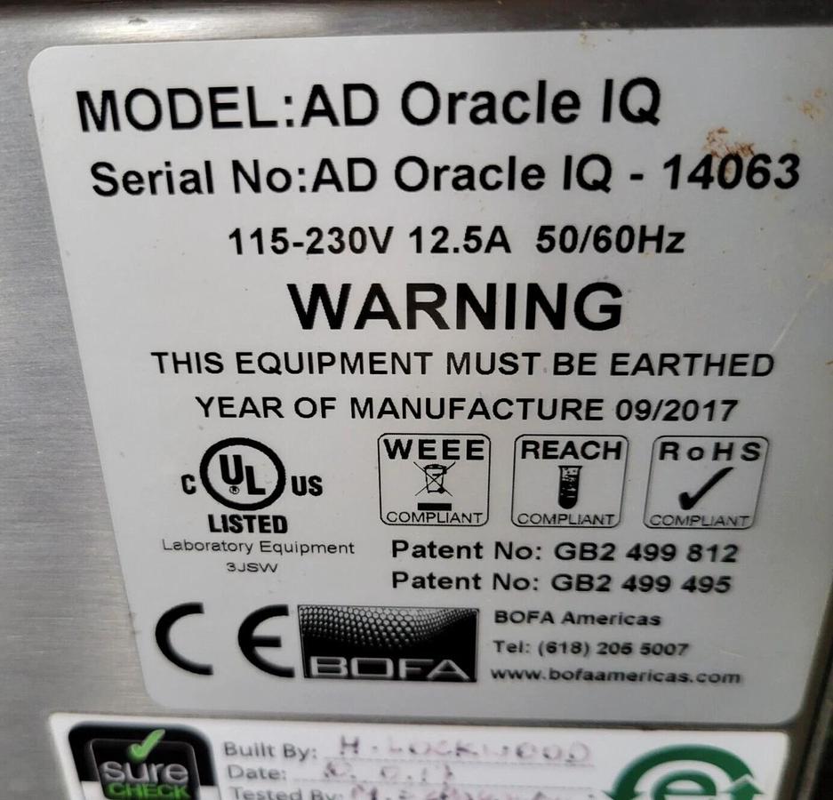 Used 2017  e-SolarMark 55 watt C02  laser coding system with stand and fume extractor