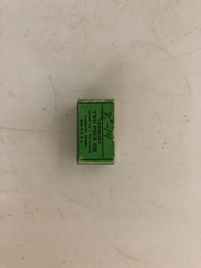 Used Vermont 7/16 NC 14 Two Piece Die