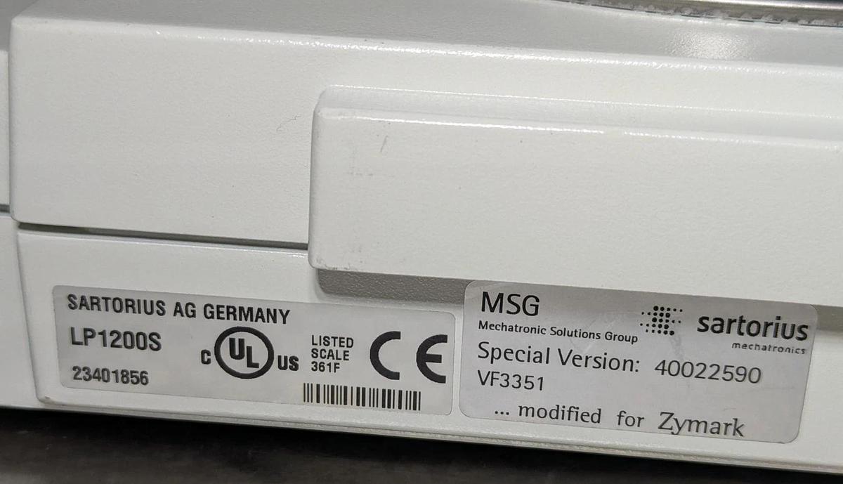 Used Sartorius LP1200S Balance with Sartorius YAC01LP  missing power supply