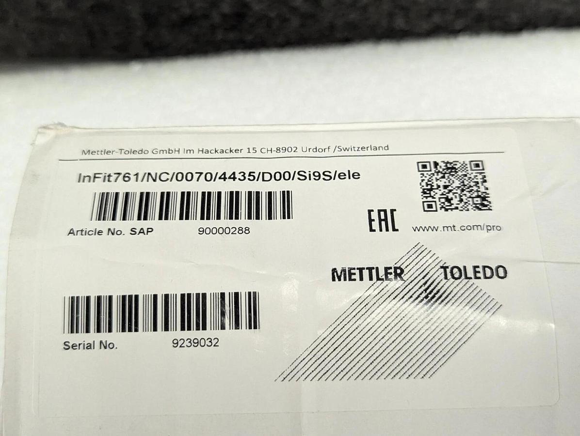 Mettler Toledo PN. 90000288   Sensor Housing InFit 60/NC/0070/4435/D00/Si9S/ele