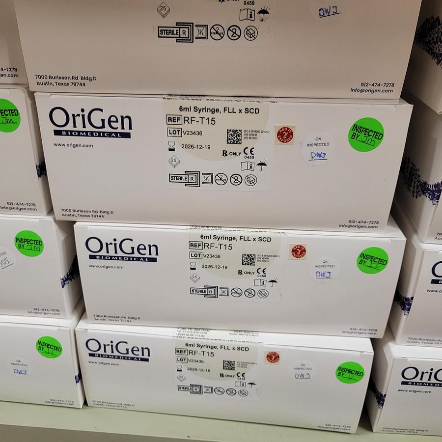 Origen RF-T15, Biomedical 6ml Syringe to SCD Tube Accessory Set    NC1486839