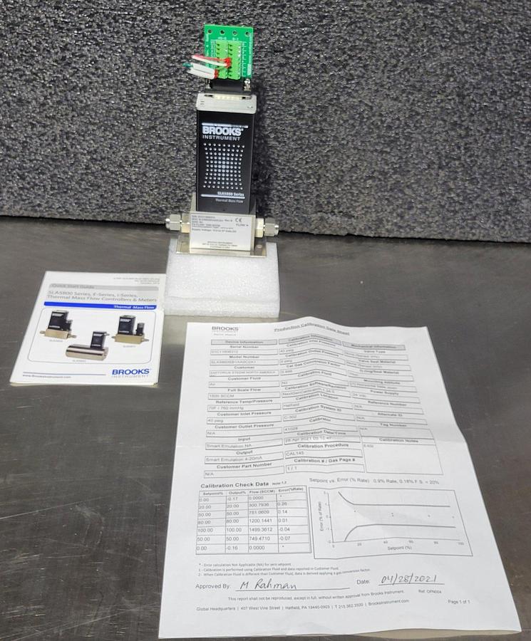 Used 2021 BROOKS Instrument Thermal Mass Flow SLA5860 Controller - SLA5860SB1AA0C2A1