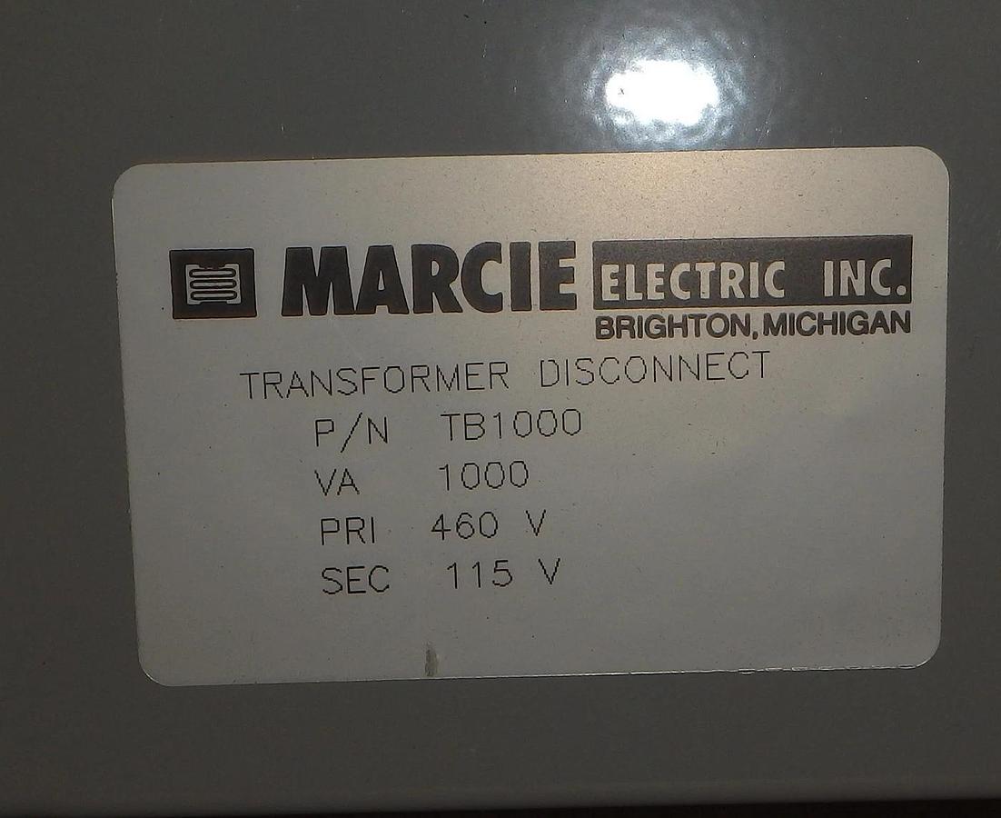 NEW Marcie Electric Transformer Switch TB-1000, GN1000-LR   1000VA  460/115V