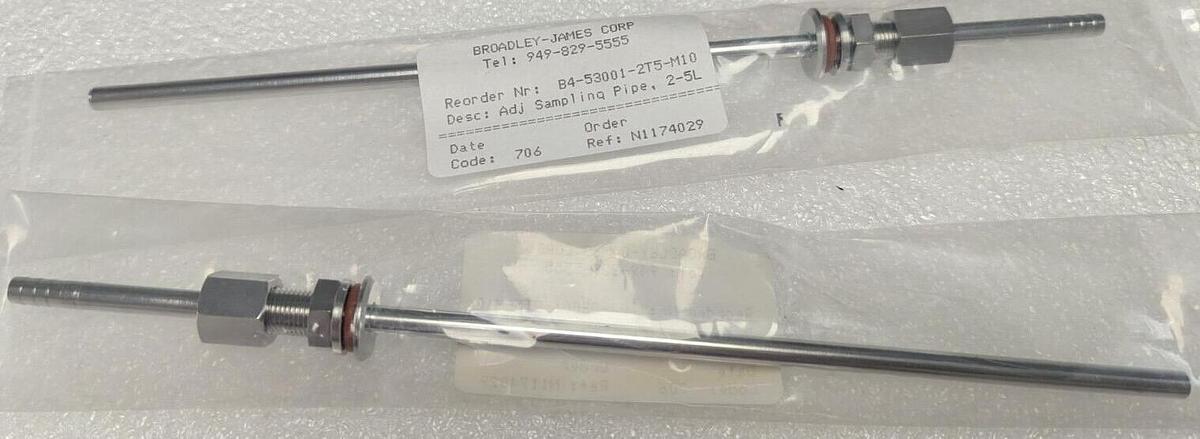 Broadley- James B4-53001-2T5-M10 Adj Sampling pipe , 2-5L