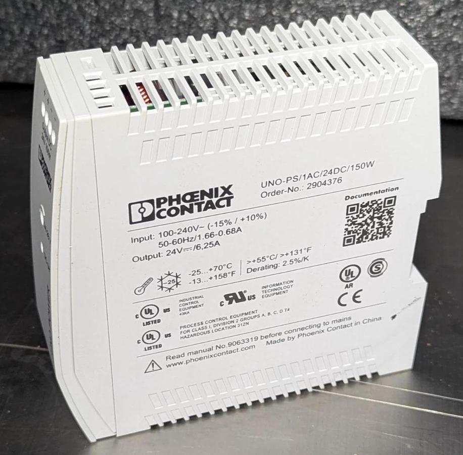 Used Phoenix Contact   UNO-PS/1AC/24DC/150W  2904376 Power Supply