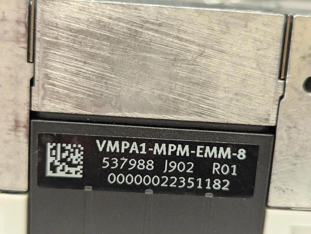 Used Festo Manifold VMPA-KMS-H  533198 And VMPA1-MPM-EMM-8 /537988 valves