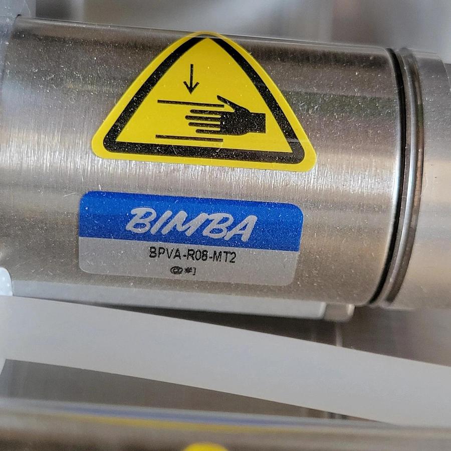 Used 1/2"  Bimba BPV Pneumatic Pinch Valve, BPVA-R08-MT2,  normally closed
