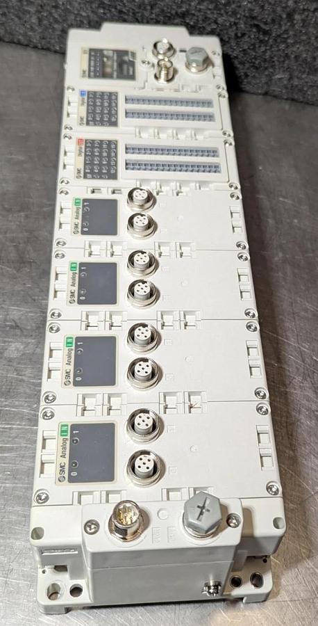 Used SMC Valve Assembly (4) Analog IN EX600-AXA , EX600-DYPF, EX600-DXPF,EX600-SPR1A