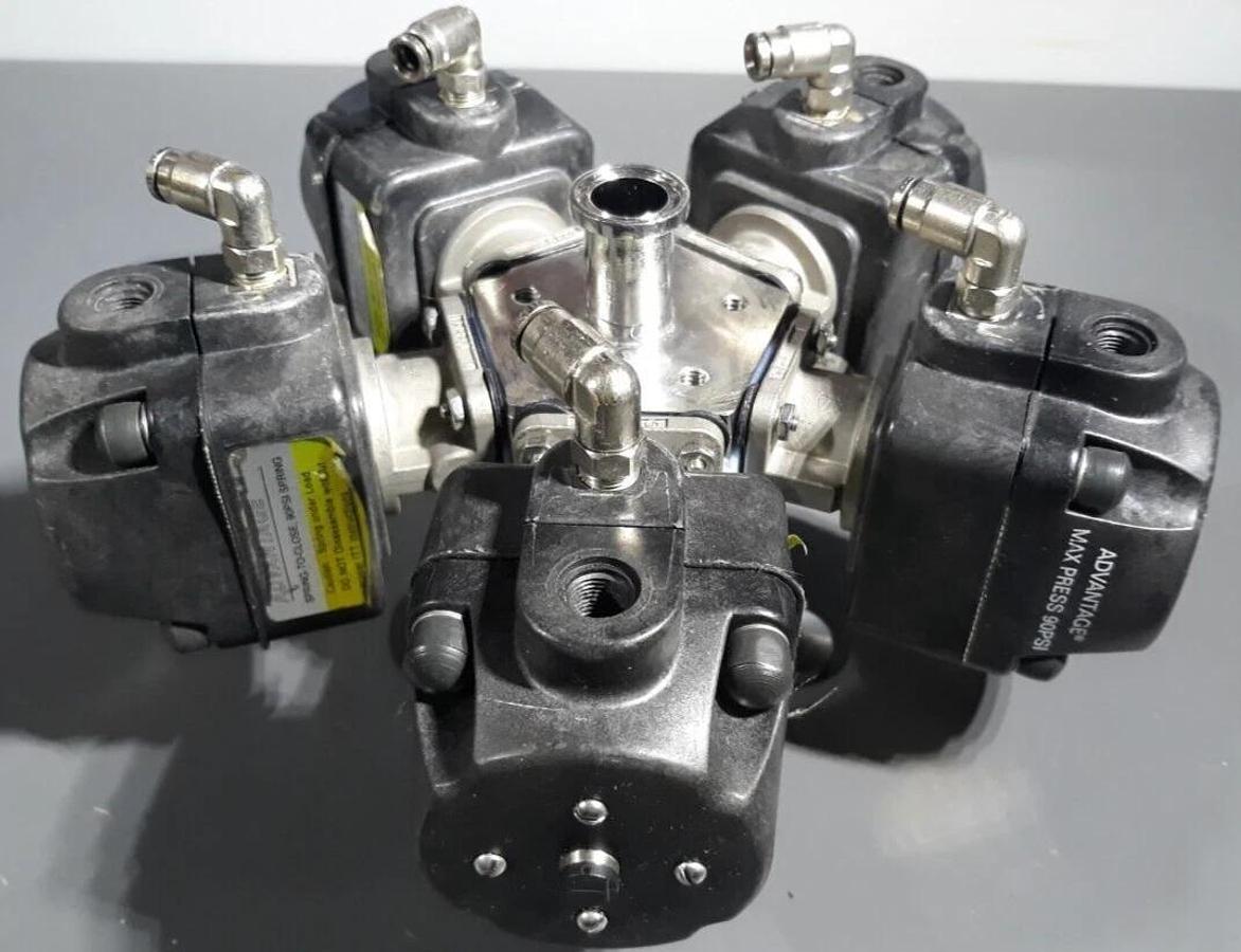 Used ITT ADVANTAGE SPRING-TO-CLOSE VALVES 90 PSI MAX