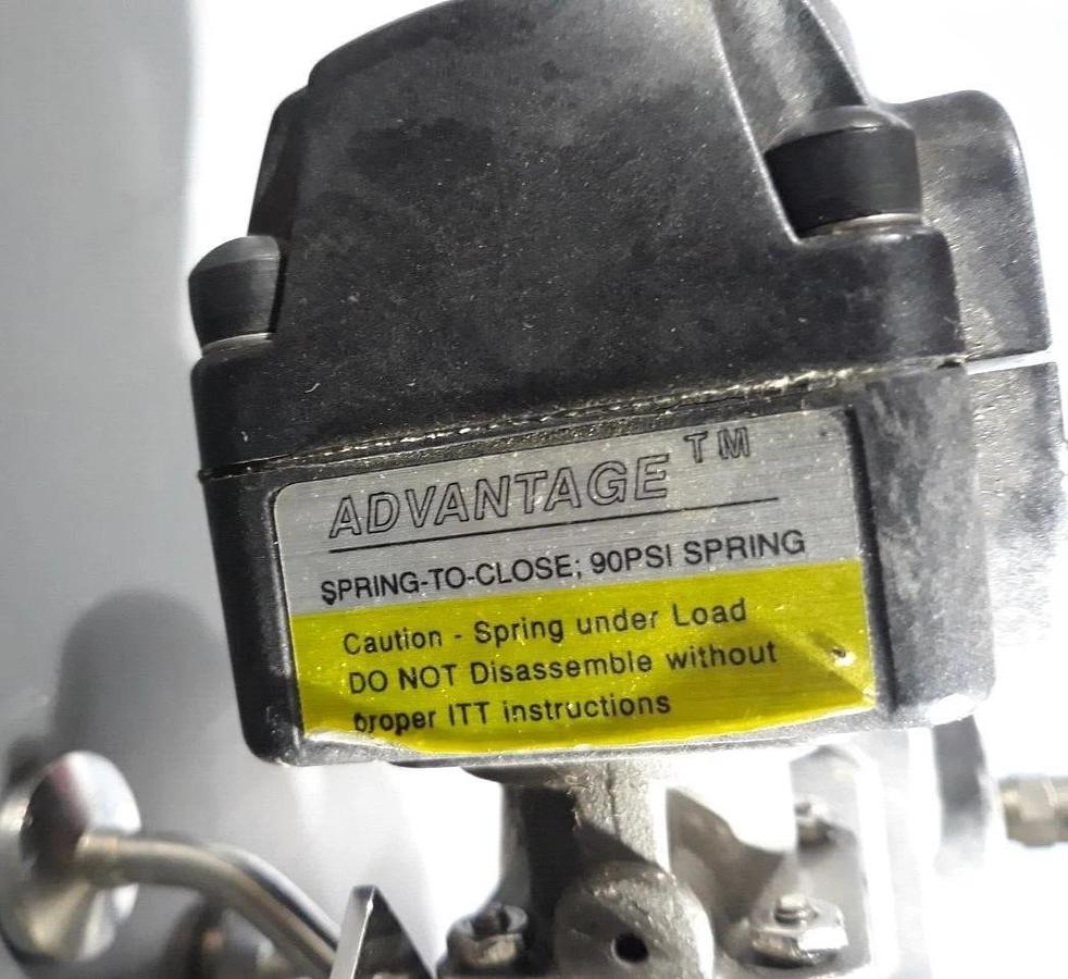 Used ITT ADVANTAGE SPRING-TO-CLOSE VALVES 90 PSI MAX